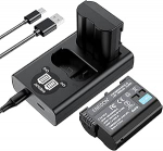ENEGON EN-EL15 /EL15C aku (2 tk) ja Smart LED Dual USB laadija Nikon ZF Z6,Z7 Z8 D7500 D7000, D7100, D7200 D500, D600, D610, D750,D780 D800, D810, D800E, D810A, D850 jaoks