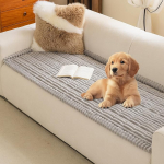 MYSKY HOME pestav diivanikate lemmikloomadele - diivanikate 3-kohaline diivanitekk libisemisvastane pehme diivanikate Diivanikate Diivanikate plekkide vastu, 70 x 180 cm, helehall