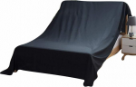 WGE Voodi tolmukaitse m&ouml;&ouml;bli kaitsekate Fleece hingav hallituse tekid Voodi diivan m&ouml;&ouml;blikate must m&ouml;&ouml;blikate liikuv tekk 100-700 cm, 350 cm x 280 cm