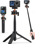 Osmo Action Mini-Stativ Halter f&uuml;r DJI Action 5 Pro/4/3, Osmo 360, Kleines Tripod Halterung mit Kugelkopf, 2-in-1 Selfie-Stick/54 cm Verl&auml;ngerungsstab/Reise Vlog Handgriff/Zubeh&ouml;r