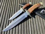 Perkin Fixed Hunting Knife Set 2 Piece Hunting Knife Set with Bowie Sheath
