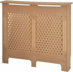 Vida Designs Oxfordi viimistlemata radiaatorikate - suur - traditsiooniline ristmustriga disain optimaalseks soojuse jaotamiseks - k&otilde;rgus 82 x laius 152 x s&uuml;gavus 19 cm - v&auml;rvimata MDF m&ouml;&ouml;bel Ideaalne elutuppa ja esikusse.