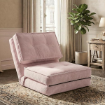 Fabulcozy Sloth Diivanvoodi Recliner tool voodi 1 inimesele reguleeritava seljatoega, diivanvoodi magamistuppa ja elutuppa, 205 x 70 x 12 cm (roosa)