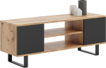 KOBI Focus TV kapp, 135 x 40 x 49 cm, TV laud, t&ouml;&ouml;stuslik stiil, t&ouml;&ouml;stuslik stiilne TV kapp, TV m&ouml;&ouml;bel elutoa kapid, TV laud, RTV kapp, TV kapp, Lowboard