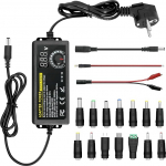 3V-24V 3A 96W Einstellbares Netzteil Universal Netzteiladapter Verstellbarer Netzadapter 100V-240V AC to DC mit LED Spannungsanzeige und 14 Tipps f&uuml;r Haushaltselektronik