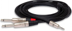 Hosa HMP-006Y REAN 3,5 mm TRS kuni Dual 1/4 tolli TS Pro Stereo Breakout kaabel, 6 jalga