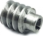 2 Modul Schneckengetriebe Stange 45 Stahl 2 Herz Turbine Stange 35mm Durchmesser 43mm Lange Turbine Schneckenritzel Eingriffswinkel(17mm bore 5mm keyway)