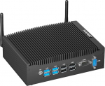 FANPEEC ventilaatorita Mini PC Industrial Core i5-8350U (max. 3.60 GHz) 16GB DDR4 RAM 256GB M.2 SSD Industrial PC 2&times;HD, ventilaatorita arvuti Win 11 Pro/Linux, 2&times;RS232 COM, WiFi5, BT4.2, 8&times;USB, Power On Auto, 2&times;RS232 COM, WiFi5, BT4.2, 8&times;USB, Power O ...