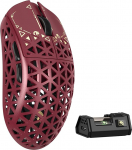 MAMBASNAKE M5 Ultra Carbon Fiber 8000Hz traadita m&auml;nguhiir, kuni 42000 DPI, PAW3950MAX andur, 39g &uuml;likerge, Nordic 52840 kiip, 2.4GHz traadita/BT/Wired, PC/Xbox/PS/Mac - Punane