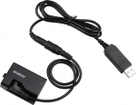 Andoer ACK-E10 5V USB dummy aku DC Coupler adapter (LP-E10 asendaja) &uuml;hildub Canon EOS Rebel T3 / T5 / T6 / T7 / T100 / Kiss X50 / Kiss X70 / 1100D / 1200D / 1300D / 2000D D D / 400 0D-ga