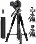 Victiv 2025 Upgrade Camera Tripod, 172 cm Adjustable Camera Tripod, More Stability and Convenience, Aluminium Tripod with 3-Way Head for DSLR Canon Nikon Sony Photo Tripod for iPhone Smartphone