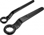 QUARKZMAN Offset Ring Spanners 46 mm 30 mm Made of High-Quality Carbon Steel Pack of 2