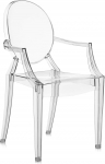 Kartell 2852B4 Loulou Ghost toolid, l&auml;bipaistev, 72 x 38 x 56 cm