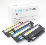 ABC &uuml;hilduv komplekt 4 toonerikassetti HP 117A W2070A - W2073A jaoks HP Color Laser 150 150a 150nw MFP 178 178nw 178nw 178nwg 179 179fnw 179fwg