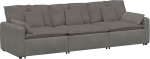 Model3321107 Moodul diivan helehall Corduroy kangas 324 x 105 x 64 cm peredele ja s&otilde;pradele