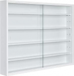 Inter Link kollektsiooni vitriin rippuv vitriin seinariiul klaasist vitriin rippuv vitriin MDF valge BxHxT: 80 x 60 x 9,50 cm