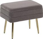 Beliani Odessa Pink Stool Velvet kangas Hall