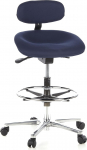 hjh OFFICE, 608310, Professional counter tool, joonistustool, WORK MV, tumesinine, tugev kangas, k&otilde;rgendatud t&ouml;&ouml;laud, reguleeritava k&otilde;rgusega seljatugi, jalar&otilde;ngas, polsterdatud iste, kalle reguleeritav, kroomitud terasest alus, r&otilde;hu all olevad rattad.