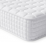Vesgantti madrats 160 x 200 cm 7-tsooniline taskup&otilde;hjaline madrats, k&otilde;rgus 24 cm, ortopeediline barrel taskup&otilde;hjaline madrats, &Ouml;ko-Tex k&uuml;lma vahuga madratsid (H3, valge, Tight Top)