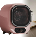 GmpTzitzith Dieser Kleine, Tragbare Kondensationstrockner Verf&uuml;Gt &uuml;Ber Eine Edelstahltrommel Und Eine Einstellbaren Timer. Mit Einem Fassungsverm&ouml;Gen Von 0,8 Kg Ist Er Ideal F&uuml;R Kleine R&auml;Ume Pink