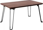 Klappbarer Couchtisch aus Holz im japanischen Stil mit Haarnadelbeinen f&uuml;r kleine R&auml;ume, ideal zum Sitzen auf dem Boden im Schlafzimmer oder im Teezimmer mit Erkerfenster