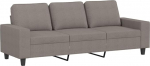 359406 3-kohaline diivan Taupe 180 cm kangas