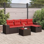 Garten-Sofagarnitur mit Stauraum & Fu&szlig;hocker - PE-Rattan, 55x53x34 cm, f&uuml;r Terrasse und Innenhof Model3325680