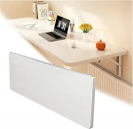 Klapptisch Platzsparender, wandmontierter Klappschreibtisch, stilvoller schwebender Holztisch f&uuml;r Laptop, Fr&uuml;hst&uuml;cksbar oder Arbeitsplatz (wei&szlig;, 20 x 40 cm), kompaktes und funktionales Desig