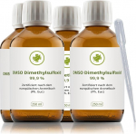 DMSO Dimet&uuml;&uuml;lsulfoksiid 99,9% (Ph. Eur.) pruunis klaasis 250 ml [3+1 tasuta]