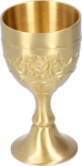 Vintage Bronze Wine Cup, Vintage Handmade Brass King Royal Chalice Embossed Cup for Drinks Coffee, Beer, Whisky, Vintage Wine Tumbler (Large)