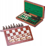 SQUARE GAME Wooden Chess Set MAGNETIC - Basic - 26,5 x 26,5 cm - Chessboard & Chess Pieces
