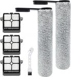 Rullharja tarvikud Tineco Floor One S7 Pro / S6 tolmuimeja varuosad (versioon 1), 2 harja rulli + 3 HEPA-filtrit + 1 puhastusharja