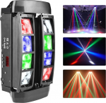 Led Moving Beam Light, 8x3W RGBW LED Beam Spider Light, kasutamiseks disko, ballisaal, KTV, baar, klubi, pidu, pulm