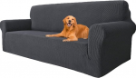 Ystellaa Stretch diivanikate kolmekohalisele, super elastne diivanikate koos k&auml;etugedega, pestav, kriimustuskindel, libisemisvastane diivanikate koertele, kassidele ja lemmikloomadele, tumehall, diivani laius 183-234 cm.