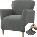Niuoppy Armchair Covers, Slipcovers for Banquet, Stretch Sofa Arm Covers, Armrest Covers, Non-Slip Thickened Armchair Slipcover for Sofa, Armchair Protector (Dark Grey)