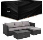 Futura Garden Furniture Covers Outdoor Rattan Waterproof 213 x 132 x 72 cm Extra Heavy Duty 600D Oxford Fabric Tear Resistant PVC Lined Back Vents