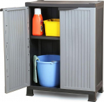 Tidyard aiakapp 2 ukse ja 2 riiuliga, t&ouml;&ouml;riistakapp, plastikust kapp, riidekapp, terrassikapp, r&otilde;dukapp, plastist, 68 x 39 x 92 cm