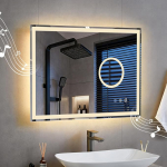 Bluetooth valgustusega vannitoa peegel 50 x 70 cm (NHYJ5736D-EU)