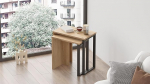 Hanah Home Elegantne p&auml;hklipuust pesa laud (2 tk), 100% melamiinkattega, 18 mm paksus, m&otilde;&otilde;tmed: 51 x 52,8 x 29,5 ja 44,5 x 47,8 x 24,5 cm, tugevad metalljalad, kaasaegne disain.