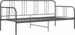 vidaXL diivanvoodi raam p&auml;evavoodi metallist voodi &uuml;heinimesevoodi k&uuml;lalisvoodi diivan diivan noortevoodi hall metallist 90 x 200 cm