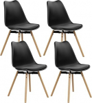 S&ouml;&ouml;gitoa toolid, 4 tooli, s&ouml;&ouml;gitoa toolid, s&ouml;&ouml;gitoolid k&ouml;&ouml;ki, elutuppa, magamistuppa, konverentsiruumi, polsterdatud toolid, p&ouml;&ouml;k, mugav ja kergesti puhastatav, must