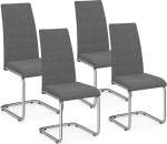 IDMarket - 4 s&ouml;&ouml;gitooli Mia komplekt, antratsiithall kangas