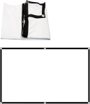 60-tolline 16:9 HD pol&uuml;estrist projektsiooniekraan kokkupandav kaasaskantav koduteatrile, kontorile, telkimisele, rannapuhkusele