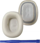 Asendatavad k&otilde;rvapadjad AirPods Max k&otilde;rvaklappidele, k&otilde;rvapadjad mugava v&otilde;rkkoe ja elastse m&auml;lumudeli k&auml;snaga (Starlight)