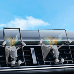 xuenair Z Fold 5 autokinnitus 【Case Friendly】Air Vent Fold 5 4 autokinnitus alumiiniumist, universaalne gravitatsiooniline autokinnitus Samsung Galaxy Z Fold 5 4 3 S22 S21 iPhone 15 14 Pro Max jaoks