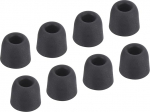 hankekaart Ersatz-Ohrst&ouml;psel aus Schaumstoff, Kopfh&ouml;rer Ohrpolster, 5,1-6 mm, mittlere Size, Schwarz, 8 St&uuml;ck
