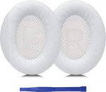 Aiivioll QC45 asendusk&otilde;rvapadjad Bose QC45 juhtmevabade k&otilde;rvaklappide jaoks, pehme nahk, suure tihedusega vaht k&otilde;rvapadi remondiosa (valge)