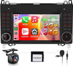 Hodozzy Carplay autoraadio Mercedes Benz B200 W169 W245 Viano, 7-tolline puuteekraan Android Car/DSP/WiFi/GPS/RDS/FM/Bluetooth/USB-ga