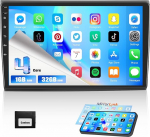 CAMECHO Android 13 autoraadio koos satelliitnavigatsiooniga Fiat Bravo 2008 2009 2010 2011 2012 2013.9 tolli Double DIN autoraadio puuteekraaniga Bluetooth FM / RDS peegel Link WiFi SWC