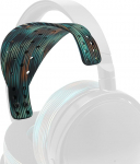 WC HeadbandZ Maxwell V2 - t&auml;iustatud lai silikoonist peapael, mis &uuml;hildub Audeze Maxwelliga, mille on valmistanud Wicked Cushions | Laiem kaalujaotuse disain | Simulatsioon